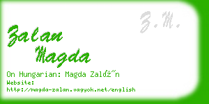 zalan magda business card